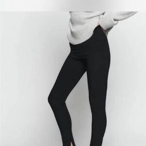 Reformation Graham Black Ankle Zip pants